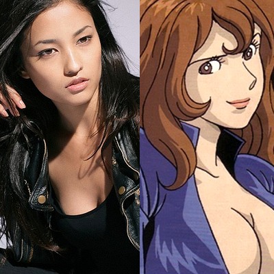 Meisa Kuroki, de Space Battleship Yamato, como a femme fatale Fujiko Mine