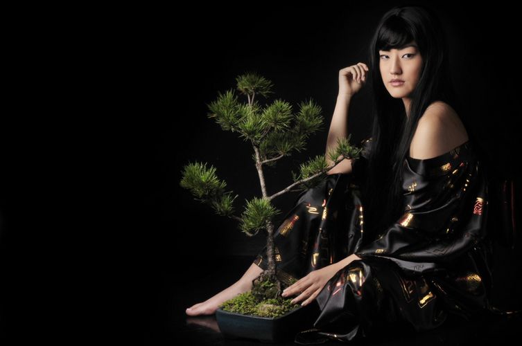 Coleção de kimonos da Flor de Fogo