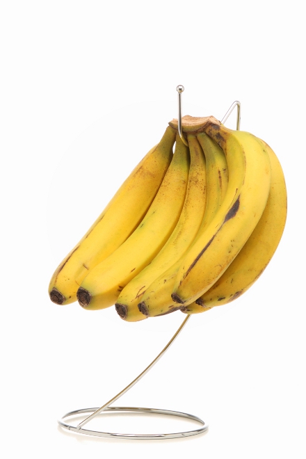Suporte para cacho de banana: otimiza a conservação da fruta