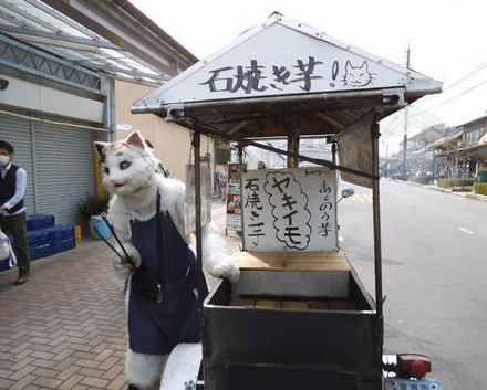 Vendeor faz sucesso no interior de Tottori