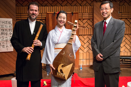 Encontro musical teve participação de Akiko Sakurai e Shen Kyomei e a presença do do Sr. Yo Fukazawa, diretor geral da Fundação Japão São Paulo