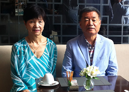 O empresário Yasuhiro Wakebayashi e sua esposa Teruko estiveram no Brasil no início de 2015 para acertar os detalhes das apresentações