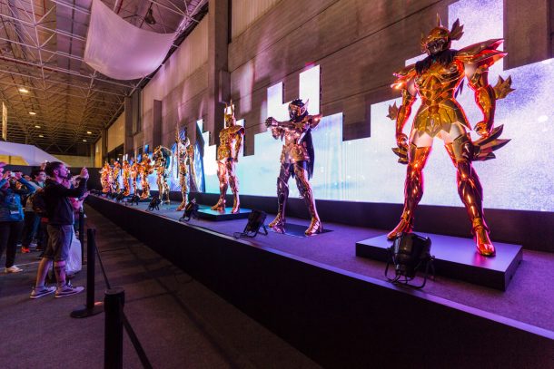 Exposição das Armaduras de Ouro dos Cavaleiros do Zodíaco