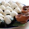 Bolinhos de arroz “onigiri” foram providenciados para recepcionar os participantes do Eatrip, logo ao chegar à Ilha. Um batizado de simplicidade e calor humano