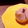 Chakin shibori, doce tradicional recheado com pasta de feijão azuki