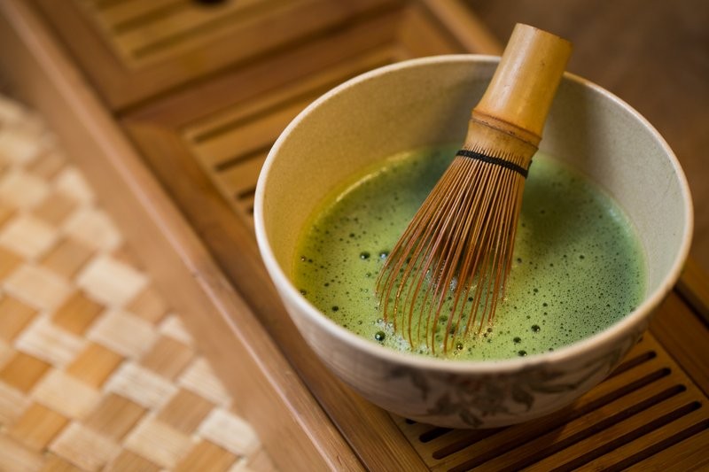 Matcha é o chá usado em cerimônias do chá tradicionais matcha
