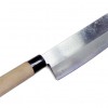 Usubabocho: faca quadrada ideal para cortar vegetais. A lâmina larga facilita o trabalho para descascar e para cortar tiras finas de pepino e nabo, por exemplo.