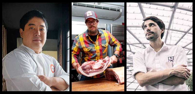 Os chefs convidados são: Mitsuharu Tsumura, Renzo Garibaldi e Virgilio Martinez chefs_gastromotiva3