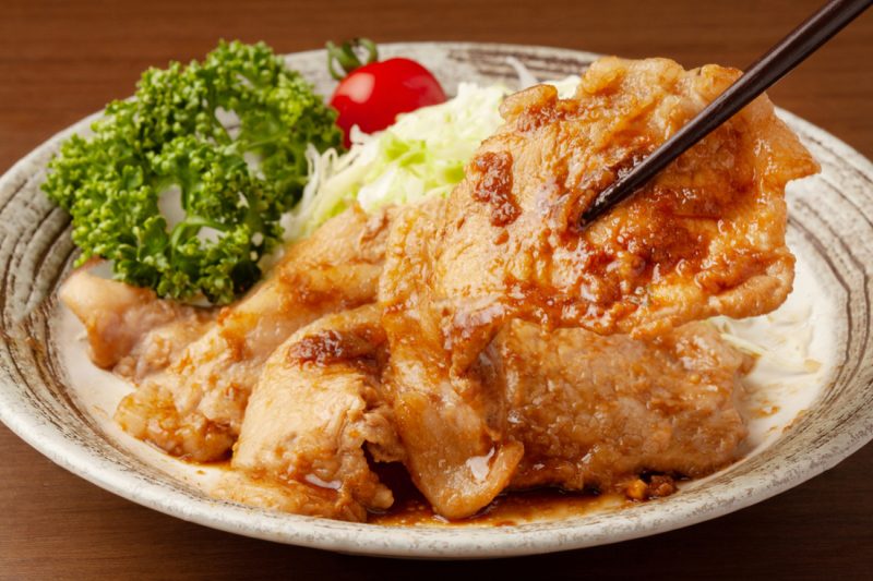 comida japonesa caseira shogayaki