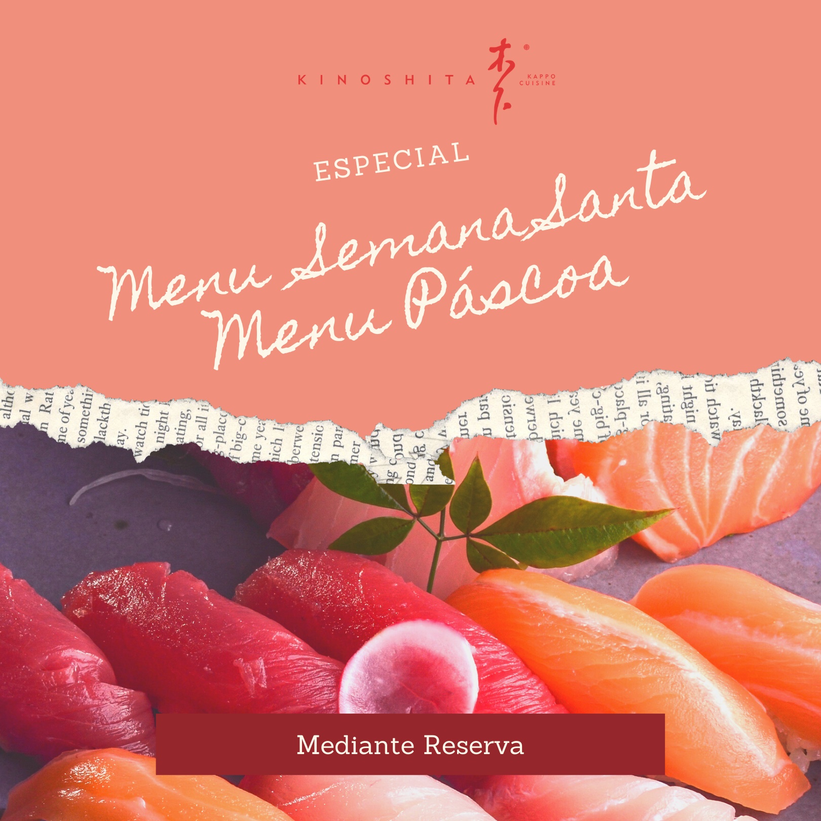 Restaurante Kinoshita lança o Menu Semana Santa e Pacote Especial da