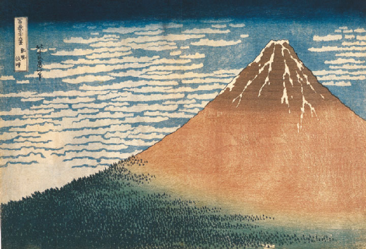 Obra de ukiyo-e produzida por  Katsushika Hokusai