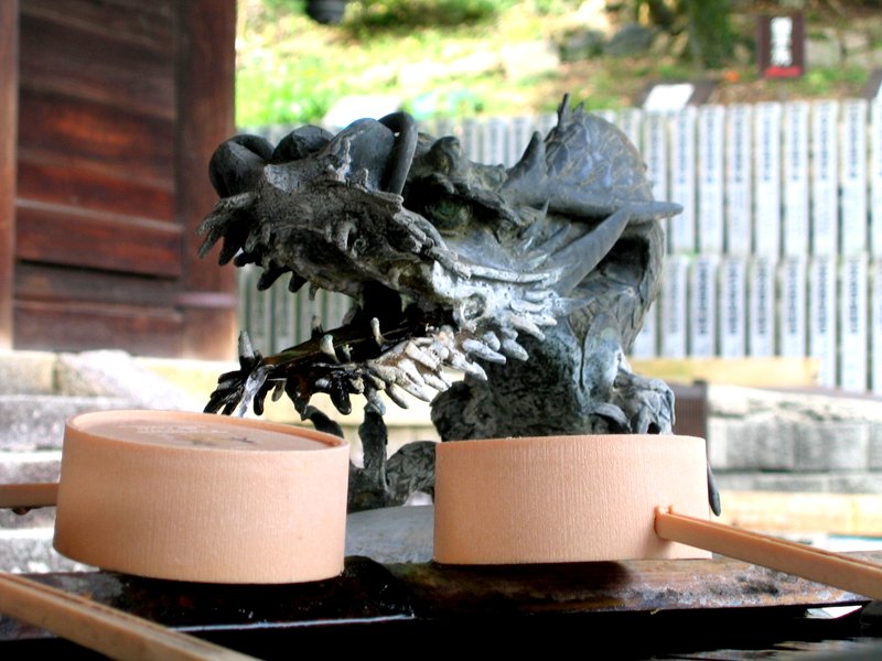 O dragão também está presente em santuários xintoístas