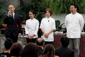 Chefs apresentam o wagashi