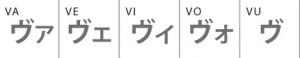 katakana  va
