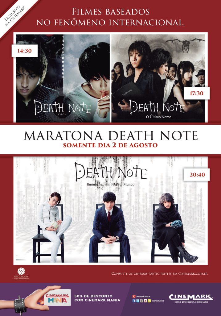 Filme live-action japonês de Death Note irá para os cinemas