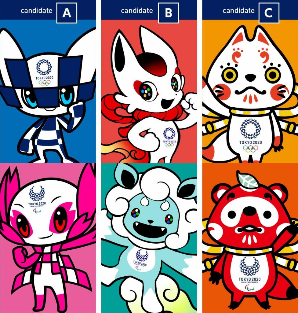 candidatos a mascote Tokyo 2020