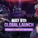 Solo Leveling ARISE lançamento em 8 de maio